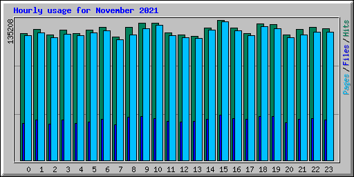 Hourly usage for November 2021