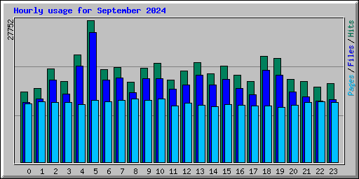 Hourly usage for September 2024