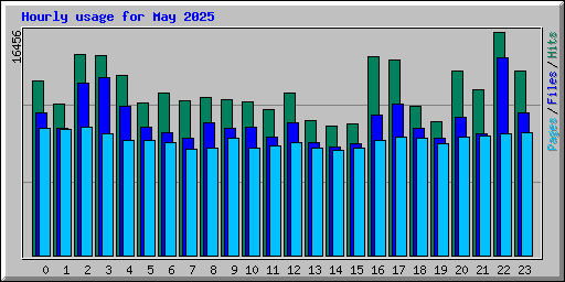 Hourly usage for May 2025