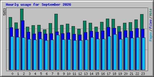 Hourly usage for September 2026